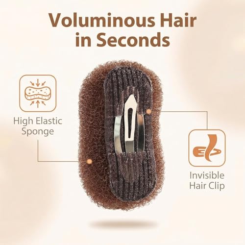 Clips de volumen para el cabello con base de esponja de alta densidad 3