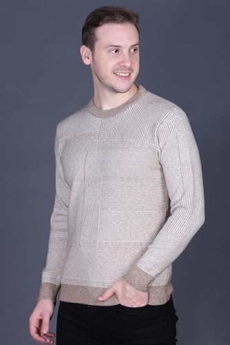 Image of GODFREY Full Sleeve Woolen Sweater for Man Winter Wear - Round Neck Pullover Regular Fit