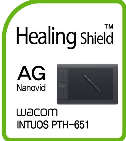 Healingshield �X�L���V�[���t���ی�t�B���� Anti-Fingerprint Anti-Glare Matte Film for Wacom Tablet Intuos PTH-651 [Front 1pc]