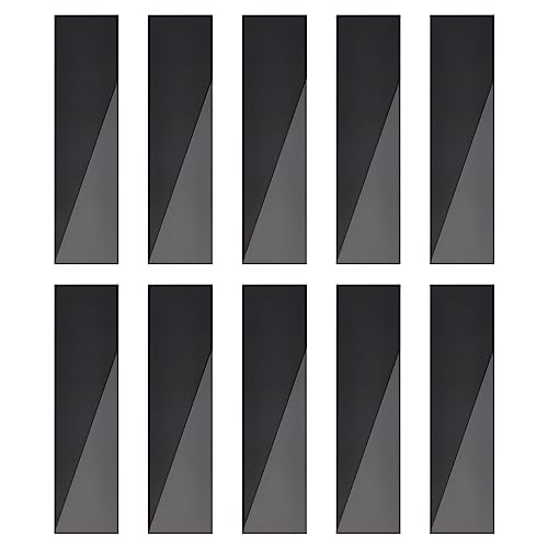uxcell 10Pcs Strip Mirror Wall Sticker, 2