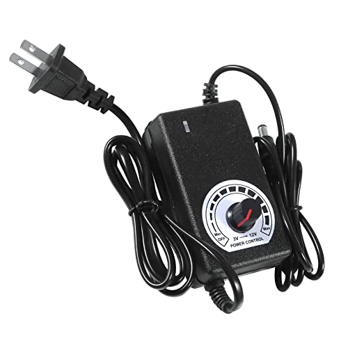 Melife 110V 220V 120Mm X 25Mm Ac Powered Fan With Speed Controller 3V To 12V Adapter For Xbox Dvr Playstation Receiver Cooling Component #TOP3