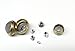 JTS Ultrasonic Cleaner Baskets for Small Parts | Set of 2 Ultrasonic Parts Cleaner Basket with Screw Lock | Brass Body Stainless Steel Mesh Jewelry Steam Cleaner for Jewelry and Watch Parts