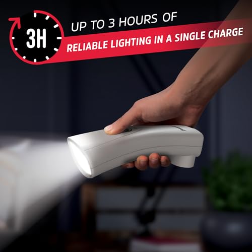 Image of Energizer Auto-On LED Flashlights Rechargeable (6-Pack) for Home Power Failure, Plug in LED Flashlight for Power Outage, Night Light, Hurricane Preparedness
