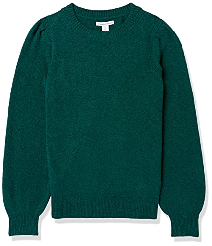 Image of Amazon Essentials Women's Relaxed-Fit Soft Touch Long Sleeve Pleated Shoulder Crewneck Sweater