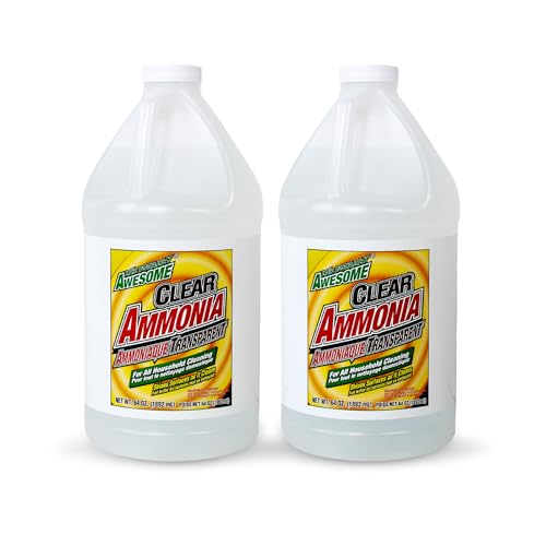 Las Totally Awesome Clear Ammonia 64 oz Multipurpose Multi-Surface Cleaning Solution (Pack of 2)