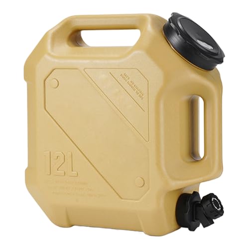 Contenedor de almacenamiento de agua potable – Depósito de grifo de 12 L, jarra de agua portátil impermeable, soporte de bebida al aire libre para coche, camping, viajes | Equipo de hidratación de