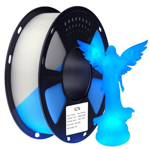 Image of PLA Filament Glow in The Dark, 3D Printer Filament 1.75mm, 1KG Glow PLA Filament Luminous (Glow Blue)