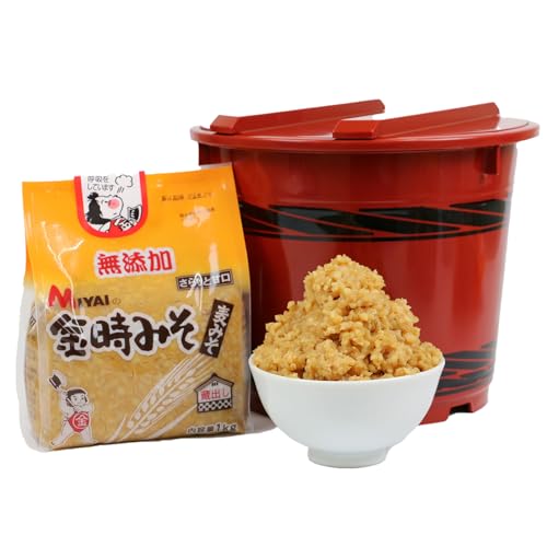 麦みそ 1kg ×5個 セット 計 5kg 金時みそ 宮居醤油店 麦味噌 お味噌 miso 汁 朝食 和食 スープ 手作り 小分け パック 発酵 発酵調味料 調味料 麦 麹 こうじ 国産 愛媛 宇和島