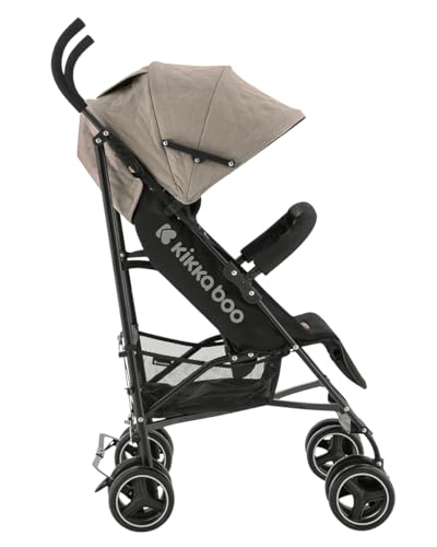 KikkaBoo Silla de Paseo BEETLE, Carrito hasta 22 kg, Plegado, Ligero y Compacto, Beige - imagen 3