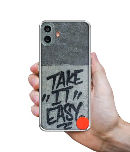 Image of Amazon Brand- Solimo Take It Easy Printed Silicon Soft TPU Back Case Cover Compatible for CMF by Nothing Phone 1 5G