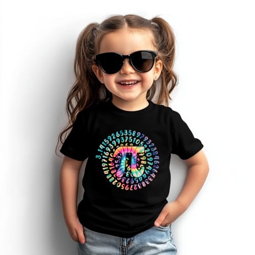 Toddler Shirts for Boys Grils Kids,Short-Sleeve Kids' Pi Day Shirts – Fun & Educational Designs Pi Day Shirt, 2-6T2