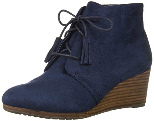 Dr. Scholl's Shoes Women's Dakota Boot, Navy Microfiber Suede, 11 W US