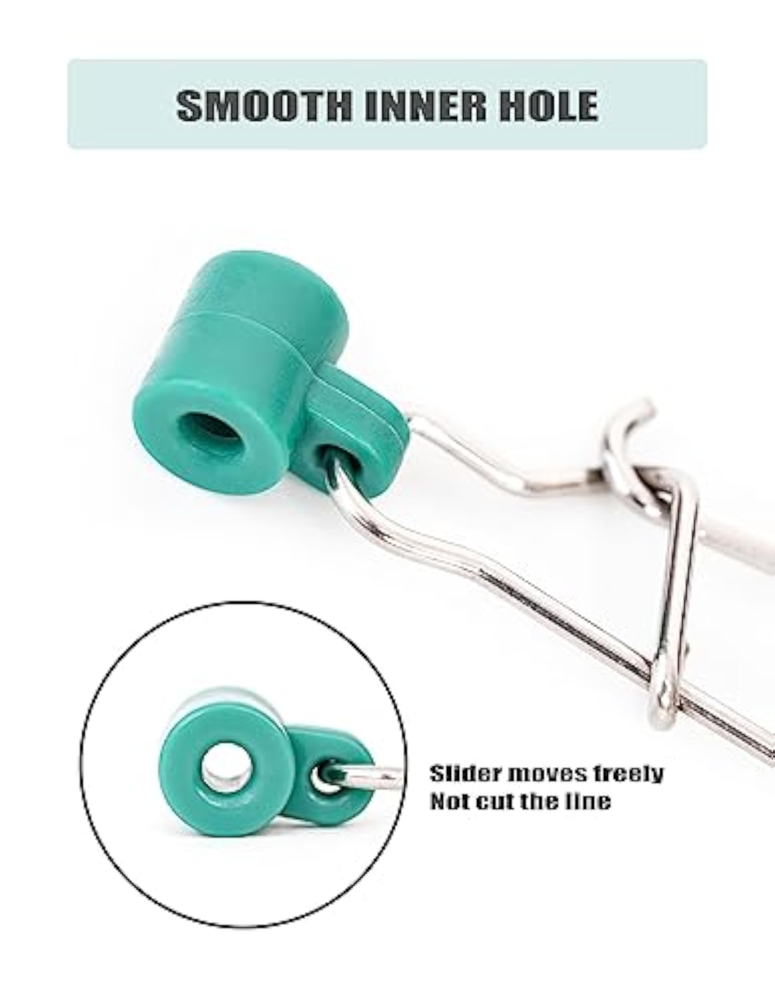 20pcs Stainless Steel Fishing Sinker Slide Connectors