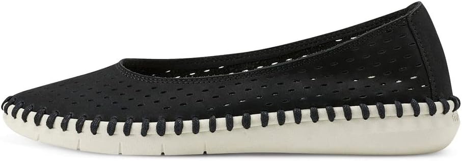 Easy Spirit Women's Darla Ballet Flat, BLK01 001, 7.5 Wide