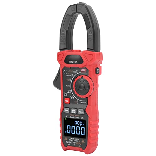 HT208A Pinza Amperimétrica Portátil Digital para Medición de Corriente para Mantenimiento Eléctrico miniatura 1