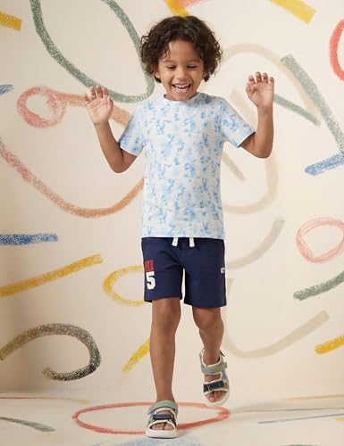Image of Amazon Brand - Symbol Boy's Marble Regular Fit T-Shirt