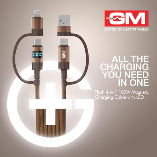 GM G+ Flash 4-in-1 Magnetic Charging Cable 100W - Image 4