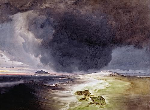 Affiche Impression d'Art Forteresse de Vardohus par Peder Balke Tableau 60x90cm
