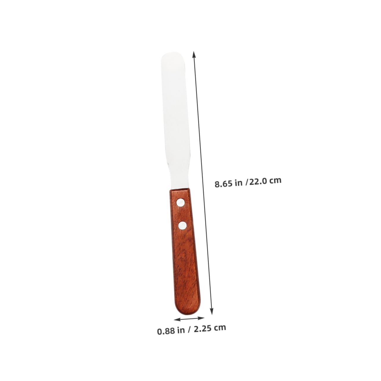 WOONEKY Wooden Handle Hair Removal Wax Applicator Lightweight Portable Spatula Stainless Steel Tool for Body Hair Waxing