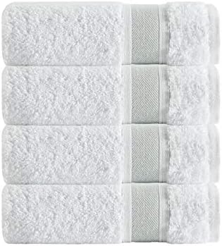 Large Bath Towels - 100% Cotton Turkish Towels Maximum Softness and Absorbent Bath Sheet, Heavy Weight 900 Gram 32 oz 35x67 inch 4 Pack, Green