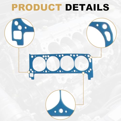 Image of Partsflow Full Engine Gasket Set Compatible With Ford Truck Car V8 351C 351M 400 1970-1982 F400-8 Full Premium Gasket Set, '70-'74 351C, '75-'81 351M, and '71-'82 400S 5.8L 6.6L Engines OE#260-1014