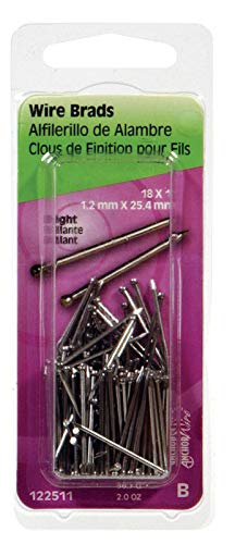 Hillman 122511 Wire Brad Nail, 1 in, Steel, Bright6