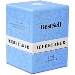 BestSelf Icebreaker Card Deck – 170 Conversation Starters to Spark Meaningful Connections | Ice Breaker Game for Adults, Friends & Couples | Date Night, Team Building & Family Card Game