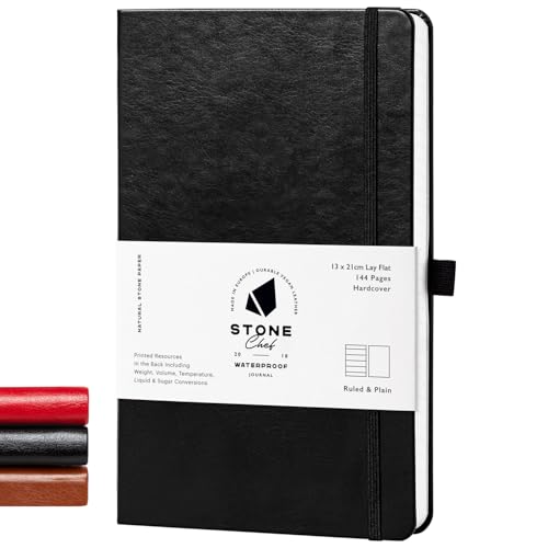 Stone Journal Chef Notebook – 13 × 21 cm Waterproof