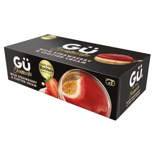 Gü Wild Strawberry & Clotted Cream Cheesecake Dessert 2 x 82g