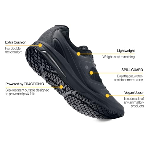 Image of Shoes For Crews Evolution II Men's Work Sneaker, Non-Slip, Comfortable | Water-resistant with extra cushion & ASTM certification, for nurses, restaurant & hospitality staff, slip-resistant safety
