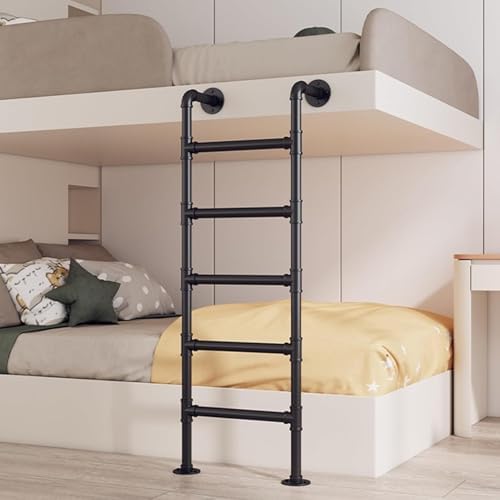 インテリア用梯子ブラックパイプハシゴ中古 【中古品】スチール