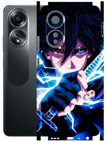 Image of AtOdds - Full Body Back Screen Guard Protector Film - Lamination Wrap Skin Sticker Compatible with Oppo A58 (4G) | Scratchproof Matte Finish (Anime 42)