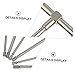 ULTECHNOVO 6pcs Telescoping Gage Set Range T-bore Hole Gauges Kit with Pouch Precision Measurement Tool for Home and Industrial Use