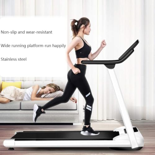 Image of Treadmill Folding Electric Treadmill No Noise Non Slip Runway Free Installation Design Multi Function Fitness Equipment for Home and Gym Use