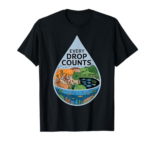 Every Drop Counts Protect Water and Ecosystems T-Shirt