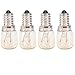 FRCOLOR 15W E14 LED Glühbirne Mikrowelle Birne Herd Haube Lampen Retro Wolfram Filament Lampe Lampen 4Pack
