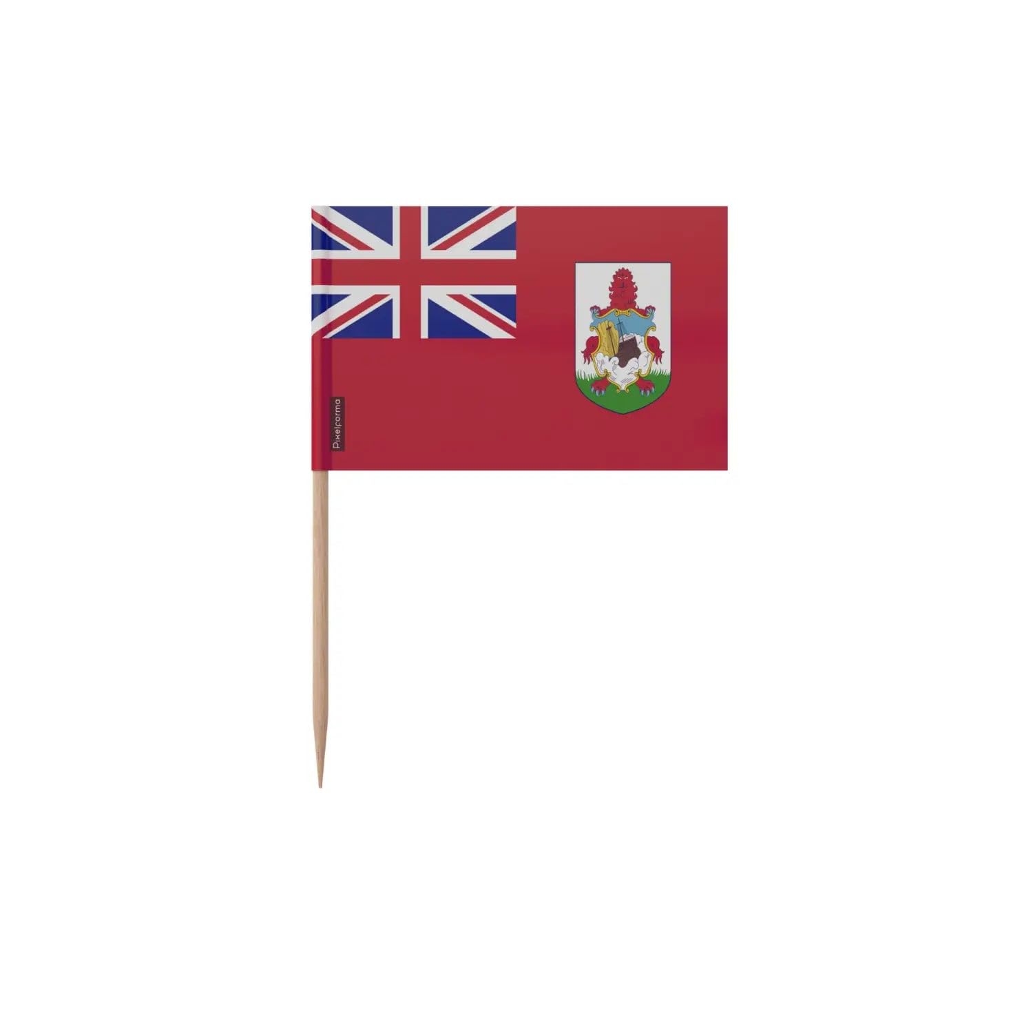 Cure-Dents Drapeau Bermudes 10cm pour apéritif exotique