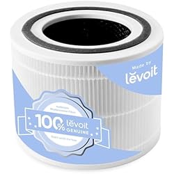 Levoit Core 300-P Air Purifier Genuine Replacement Filter, Core300S-P Filter, AHAM VERIFIDE, Supports HEPA Sleep Mode, High-Efficiency Activated Carbon, Removes Smoke Odor, Allergens,Core 300-RF,1Pack