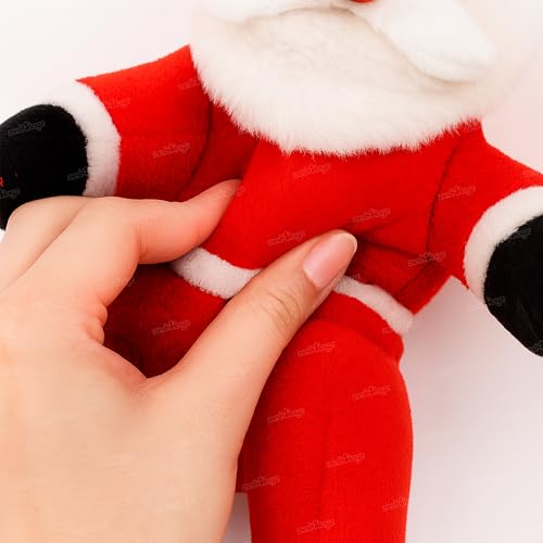 Image of Zest 4 Toyz Christmas Santa Soft Toy for Christmas Party Celebration Decorations Stuffed Animal Plush Toy for Kids Boys & Girls - Red (20 cm)