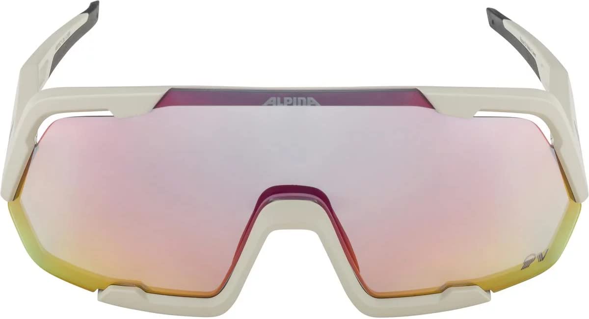 ALPINA Unisex - Dorośli, ROCKET QV Okulary sportowe, cool-grey matt/rainbow, One Size