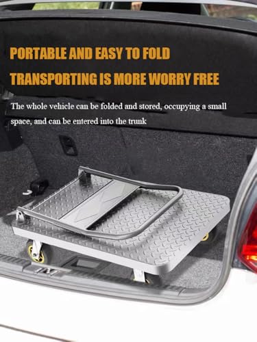 Carrello pieghevole con ruote e maniglia Heavy-Du Easy Transportat e sollevamento ideale per traslochi merci robusto carrello Utili per casa e magazzino