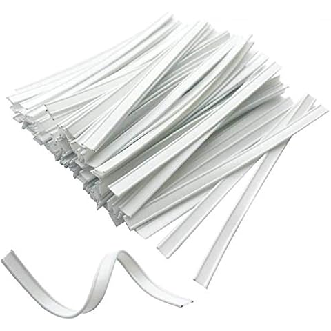 Plastic Nose Wire for Face DIY Making, Double Wire Nose Bridge Strips, 10CM Flat Nose Wire Clips Plastic Strips for Face DIY Making (1000) Cover