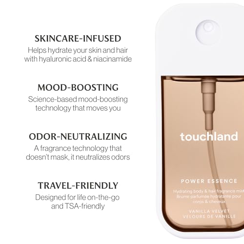 image for Touchland Power Essence Hydrating Body & Hair Fragrance, Vanilla Velve