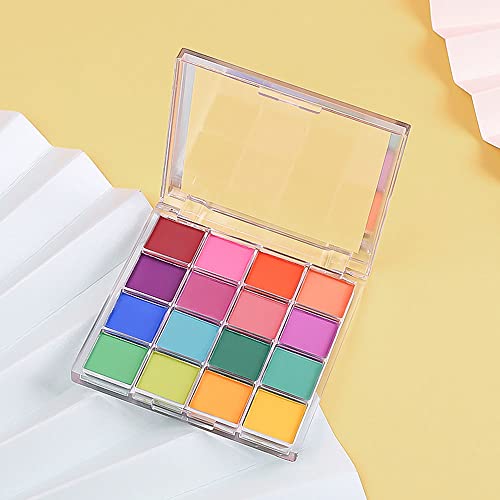 16 Colors Pro Matte Rainbow Eyeshadow Palette.high Pigmented Warm Green Pink Powder Palet For Eye Makeup.long Lasting Blue Orange Eye Shadow Primers Paleta De Sombras De Ojos For Beauty Make Up #TOP6