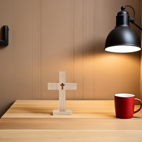 Cruces de madera para altar TOGEVAL pack de 5 piezas artesanales 7