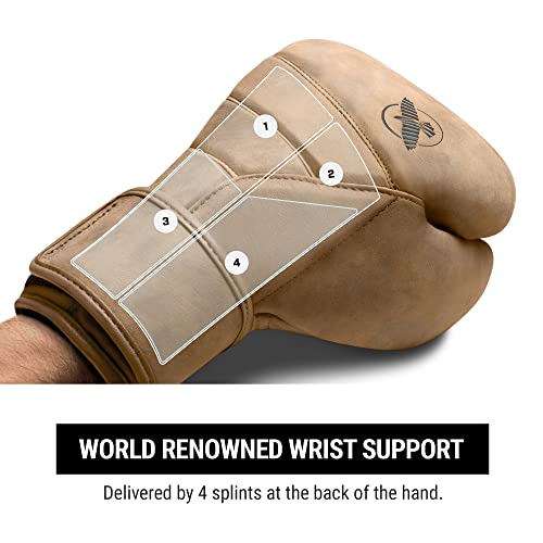 Image of Hayabusa T3 LX Leather Boxing Gloves - Tan, 14oz | Leather Boxing Gloves, Training Gloves Men and Women, Sparring Gloves, Heavy Bag Gloves, 16oz Boxing Gloves, Muay Thai Gloves