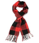 vimate Plaid Scarf for Men Women,Super Soft Classic Tartan Checkered Neck Scarves