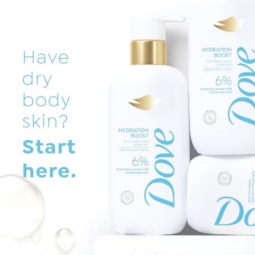 Image of Dove Hydration Boost Serum Body Wash | 6% Hydrating Serum with Hyaluronic Acid | For instantly plump & dewy skin | Paraben & SLS free | 300 ml
