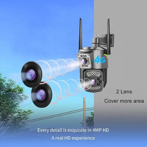Image of Maizic Smarthome Supercam 4G /5G SIM Outdoor CCTV Camera with Free Sim + 1 Month Data Plan | 5+5MP Dual LensScreen | IP66 Weatherproof | Motion Detection | 2-Way Talk | Supports SD Card Up to 256GB