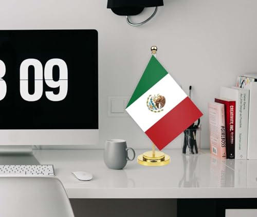 Mexiko Schreibtisch Flagge, 30cm großes kleines MexikanischMexikanisch Banner im Freien, winziges Drucken Dekor für Büro Home Tisch desk Mexico